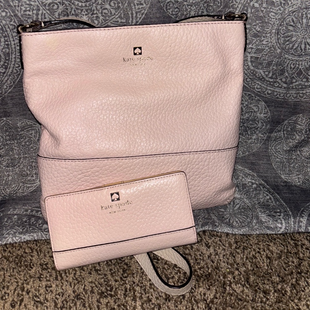 Kate Spade Blush Pink Textured Handbag